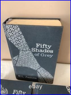Fifty Shades of Grey Trilogy E L James 3 HB 1st Ed 1st Printing Century 2012 VG