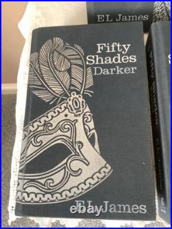 Fifty Shades of Grey Trilogy E L James 3 HB 1st Ed 1st Printing Century 2012 VG