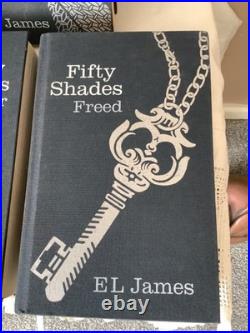 Fifty Shades of Grey Trilogy E L James 3 HB 1st Ed 1st Printing Century 2012 VG