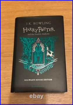 First Edition Harry Potter and The Deathly Hallows Slytherin House Hogwarts