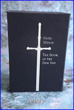 Folio Society Gene Wolfe Book of the New Sun triple-signed limited