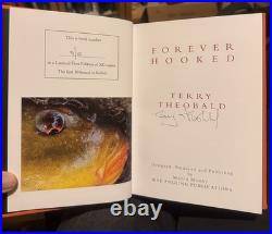 Forever Hooked by Terry Theobald Leatherbound No 9/10 Signed