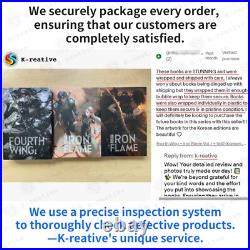 Fourth Wing + Iron Flame 1, 2 + Onyx Storm 1 (Korean) Set Limited Edition