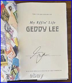 GEDDY LEE MY EFFIN' LIFE SIGNED AUTOGRAPHED BOOK RUSH SOLD OUT Hardcover 1st Ed