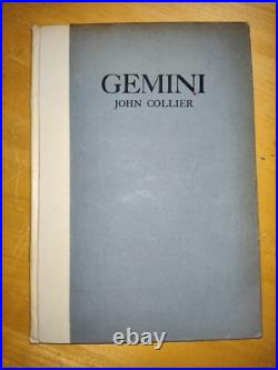 Gemini Poems by John Collier 1931 HC First Limited Edition Signed Numbered RARE