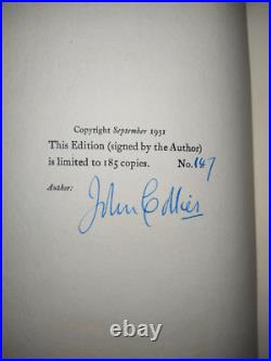 Gemini Poems by John Collier 1931 HC First Limited Edition Signed Numbered RARE