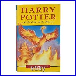 Harry Potter And The Order Of The Phoenix Hardback First Edition First Print