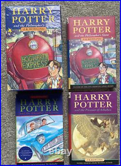 Harry Potter Trilogy First Edition Hardback Set Philosopher's Stone Early 2nd