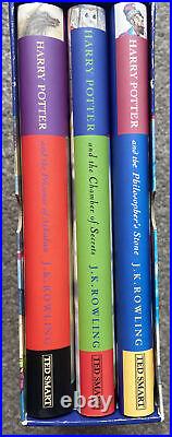 Harry Potter Trilogy First Edition Hardback Set Philosopher's Stone Early 2nd