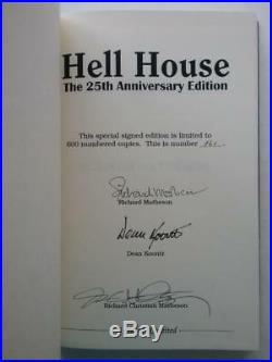 Hell house by Richard Matheson (25th Anniversary LTD Edition) Signed #161