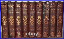 History of India (9 Volume Set Complete) Hardback Books 1906 Grolier LTD ED