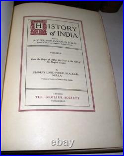 History of India (9 Volume Set Complete) Hardback Books 1906 Grolier LTD ED History of India (9 Volume Set Complete) Hardback Books 1906 Grolier LTD ED