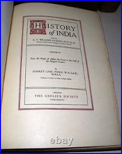 History of India (9 Volume Set Complete) Hardback Books 1906 Grolier LTD ED