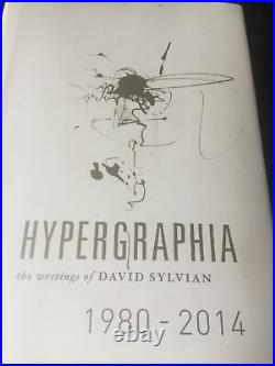 Hypergraphia The Writings Of Sylvian 1980-2014 Ltd Edition Signed By Sylvian