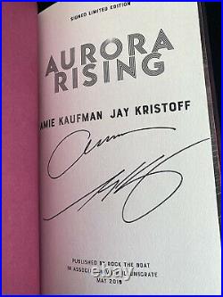 Illumicrate Aurora Rising Exclusive Edition SPRAYED SIGNED Jay Kristoff Kaufman