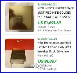 Irreverence Justified Nike Golden Book Sneakers 2000