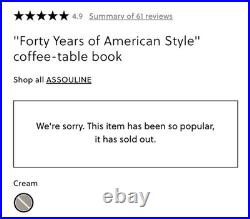 J. Crew Book Forty Years of American Style -SEALED MINT Out of Print Ltd Edition