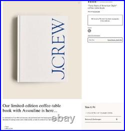 J. Crew Book Forty Years of American Style -SEALED MINT Out of Print Ltd Edition