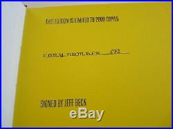 Jeff Beck BECK01 Book Genesis Publications DUAL SIGNED Ltd 672/2000 Beckett COA