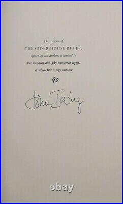 John Irving Signed The Cider House Limited Edition Book #'d /250