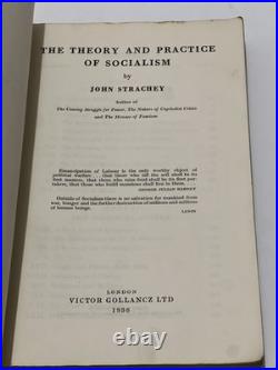 John Strachey The Theory and Practice of Socialism Left Book Club 1936
