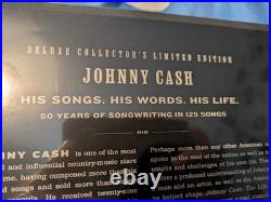 Johnny Cash Deluxe Collectors Limited Edition His Songs His Words His Life New