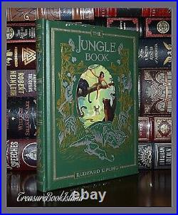 Jungle Book By Rudyard Kipling Illustrated New Sealed Leather Bound Collectible