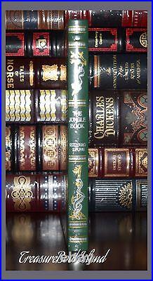 Jungle Book By Rudyard Kipling Illustrated New Sealed Leather Bound Collectible