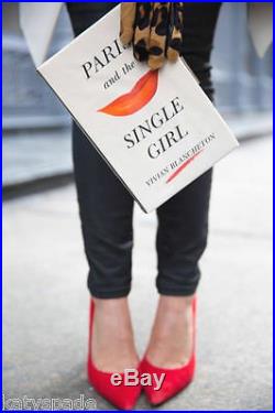 KATE SPADE Emanuelle PARIS AND THE SINGLE GIRL book clutch bag NWT SUPER CUTE