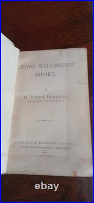 King solomons mines book First edition 1885 Haggard, H. Rider Published Cassell