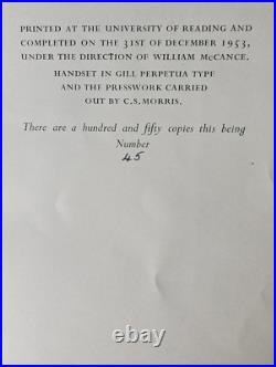 Kingsley Amis, A Frame Of Mind, 18 Poems, Ltd Ed of 150, author's second book