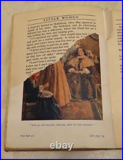 LITTLE WOMEN Civil War FIRST EDITION Book COLOR PLATES Romance LOUISA MAY ALCOTT