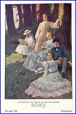 LITTLE WOMEN Civil War FIRST EDITION book COLOR PLATES Romance LOUISA MAY ALCOTT LITTLE WOMEN Civil War FIRST EDITION book COLOR PLATES Romance LOUISA MAY ALCOTT