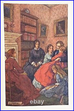 LITTLE WOMEN Civil War FIRST EDITION book COLOR PLATES Romance LOUISA MAY ALCOTT