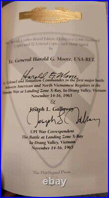 LT. GENERAL HAROLD G. MOORE & J. GALLOWAY Signed Book We Were Soldiers Once NEW
