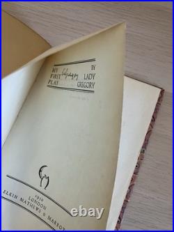 Lady Gregory My First Play Signed Limited Edition No 62/530 Uncut Pages