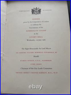 Laws Of Oleron Admiralty Court 1960 Hb Limited Edition Black Book of Admiralty