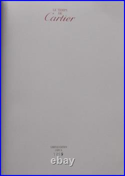 Le Temps De Cartier Limited Edition 1993 Luxury Watch Book Catalog Numbered 1999