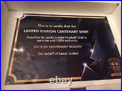 Leeds United Centenary shirt And book Limited Edition 1391/1919
