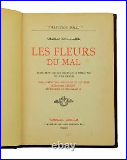 Les Fleurs du Mal Flowers of Evil Charles Baudelaire Book Original Illustrations