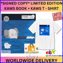 Limited Edition SIGNED COPY The Definitive Book On KAWS Book + KAWS T-SHIRT