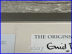 Limited edition'The Origins of Noddy, Enid Blyton Framed Limited Set 294/1000