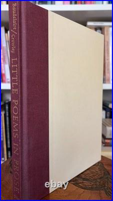 Little Poems in Prose by Charles Baudelaire translated by Aleister Crowley