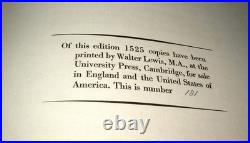 Love's Progress James Laver 1929 Nonesuch Press Ltd Ed 181/1525 HB