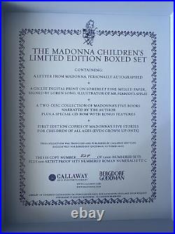 MADONNA Signed Children' Limited Edition Box Set Bergdorf Goodman. English Rose