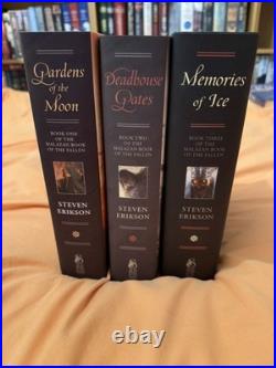 Malazan Subterranean Press 3rd Ed. Book 1-2 2nd Ed. Book 3