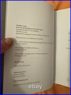 Malazan Subterranean Press 3rd Ed. Book 1-2 2nd Ed. Book 3