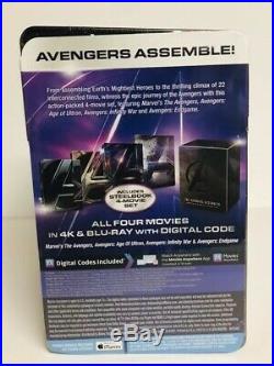 Marvel Avengers 4 Movie Collection Steel book 4K Ultra HD Blu Ray Sealed