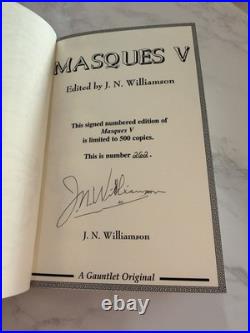 Masques V Signed Ltd #262/500 Gauntlet 1st Ed Horror Anthology Barker