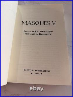 Masques V Signed Ltd #262/500 Gauntlet 1st Ed Horror Anthology Barker